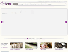 Tablet Screenshot of orient-textile.com